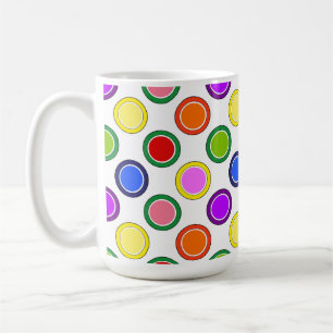 Mug Arc-en-ciel et Pois joyeux coloré