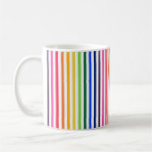 Mug Arc-en-ciel et rayures blanches (Gauche)