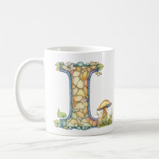 Mug Arc en ciel Fairy Initial 'I' (Gauche)