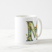 Mug Arc en ciel Fairy Initial 'M' (Devant droit)