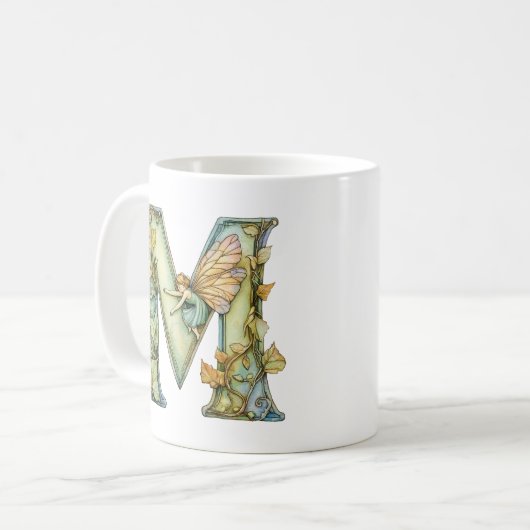 Mug Arc en ciel Fairy Initial 'M' (Devant gauche)