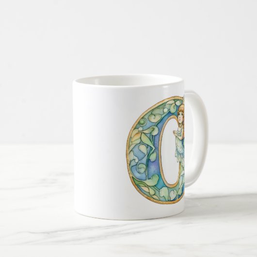 Mug Arc en ciel Fairy Initial 'O' (Devant droit)