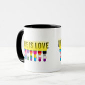 Mug Arc-en-ciel Flag Fide lampes brillent Une lumière  (Devant gauche)