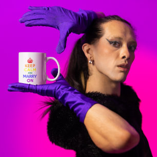 Mug Arc-en-ciel Gardez le calme et épousez-vous