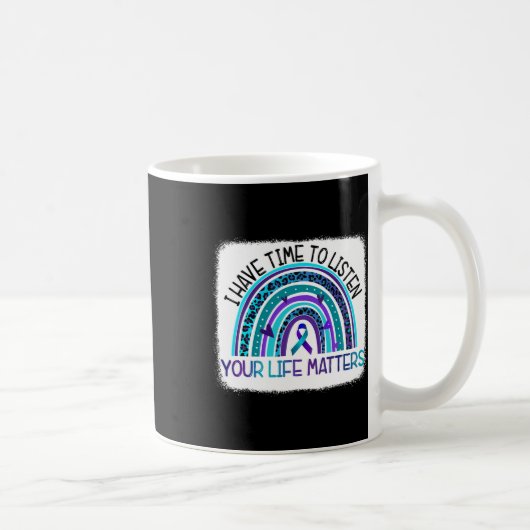 Mug Arc En Ciel J'Ai Le Temps D'Écouter Prévention Sui (Droite)