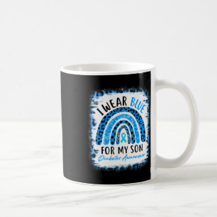 Mug Arc-en-ciel Je Porte Du Ruban Bleu Pour Mon Fils D