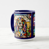Mug arc-en-ciel joli Cocker Spaniel (Devant gauche)