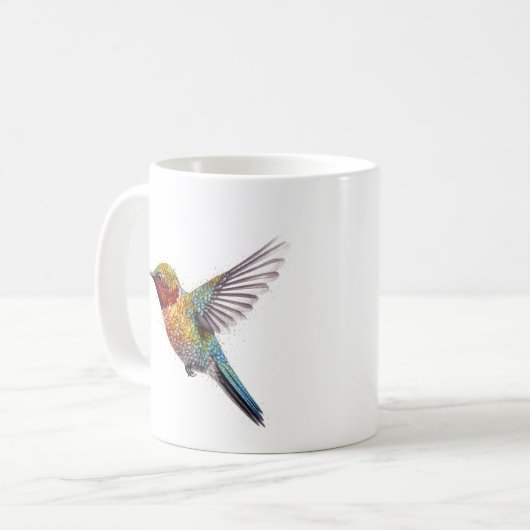 Mug Arc en ciel : L'art des colibris (Devant gauche)