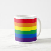 Mug Arc-en-ciel Lgbtq drapeau de la diversité gay (Devant droit)