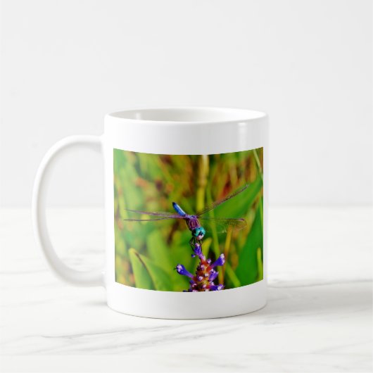 Mug Arc en ciel libellule et fleur (Gauche)