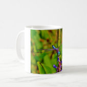 Mug Arc en ciel libellule et fleur (Devant gauche)