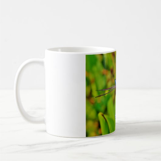 Mug Arc en ciel libellule et fleur (Gauche)