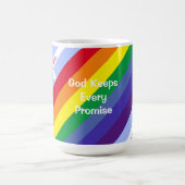 Mug Arc-en-ciel lumineux avec croix Inspirationnel mig (Centre)