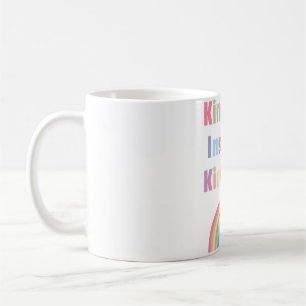 Mug Arc-en-ciel mignon et bonté de cœur inspire la gen
