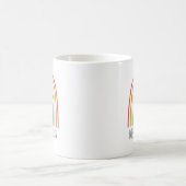Mug Arc-en-ciel moderne enseignant rentrée scolaire pe (Centre)
