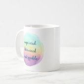 Mug Arc-en-ciel non stoppable (Devant gauche)