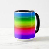 Mug Arc-en-ciel rayé (Devant droit)