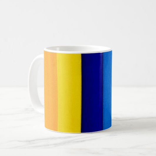 Mug Arc en ciel rayures lumineuses (Devant gauche)