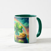 Mug Arc-en-ciel Saint Patrick's Day trver (Devant droit)