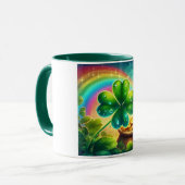 Mug Arc-en-ciel Saint Patrick's Day trver (Devant gauche)
