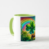 Mug Arc-en-ciel Saint Patrick's Day trver (Devant gauche)