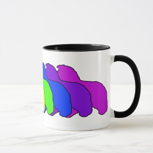 Mug Arc-en-ciel Sheltie (Droite)