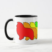 Mug Arc-en-ciel Sheltie (Gauche)