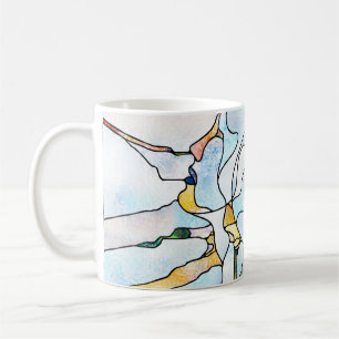 Mug Arc-en-ciel. Unité de la série de verre tendu. Bac