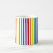 Mug Arc-en-ciel vertical et rayures blanches (Centre)