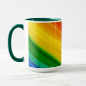 Mug Arc-en-ciel vibrant de couleurs (Gauche)