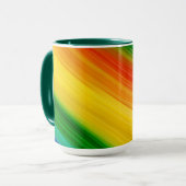 Mug Arc-en-ciel vibrant de couleurs (Devant gauche)
