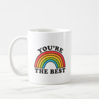 Mug Arc en ciel Vous êtes le meilleur positif