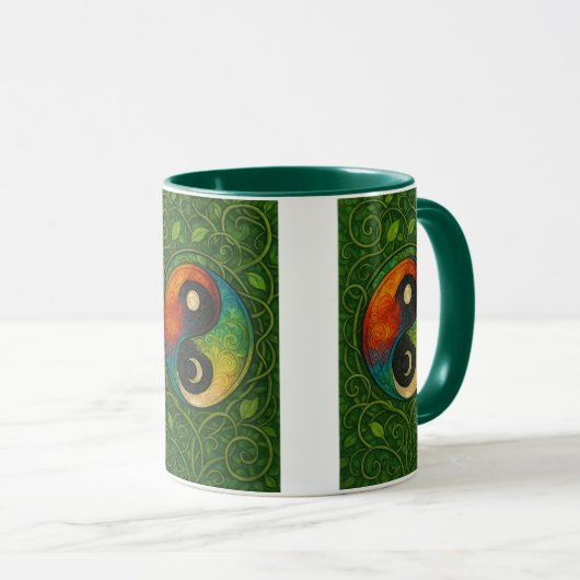 Mug Arc-en-ciel Yin Yang (Devant droit)