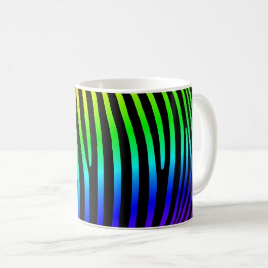 Mug Arc-en-ciel Zebra Stripes (Devant droit)