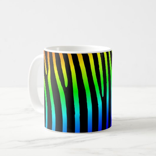 Mug Arc-en-ciel Zebra Stripes (Devant gauche)