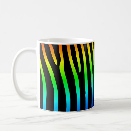 Mug Arc-en-ciel Zebra Stripes (Gauche)