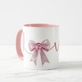 Mug Arc en cœur rose de la Saint-Valentin (Devant gauche)