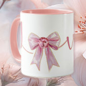 Mug Arc en cœur rose de la Saint-Valentin