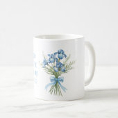 Mug Arc en fleurs d'iris violets jolis (Devant droit)
