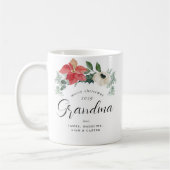 Mug Arc Floral Joyeux Grand-mère de Noël (Gauche)