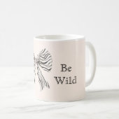 Mug Arc imprimé zèbre Sois sauvage (Devant droit)