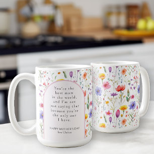 Mug Arc rose Fête des Mères Coloré de Fleurs Sauvages