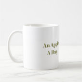 Mug Arc Vert Pomme Rouge Par Jour (Gauche)