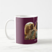Mug Arc violet élégant violet multi photo meilleure ma (Gauche)
