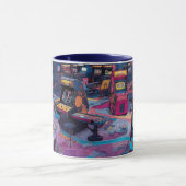 Mug Arcade Rétro Futuriste dans l'Espace (Centre)