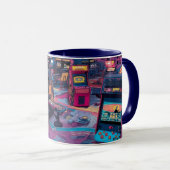 Mug Arcade Rétro Futuriste dans l'Espace (Devant droit)