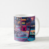 Mug Arcade Rétro Futuriste dans l'Espace (Devant droit)