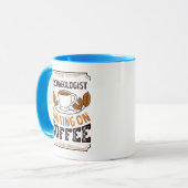 Mug Archaeologist running on Coffee Caffeine Gift (Devant gauche)