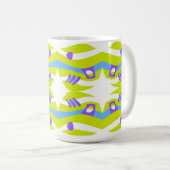 Mug Arche Abstraite Noah vert pourpre bleu (Devant droit)
