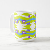 Mug Arche Abstraite Noah vert pourpre bleu (Devant gauche)